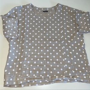 Luca vanucci medium polka dot blouse